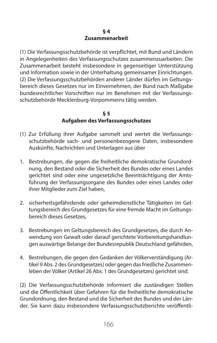 Seite 165 des Verfassungsschutzbericht 2016 Mecklenburg-Vorpommern