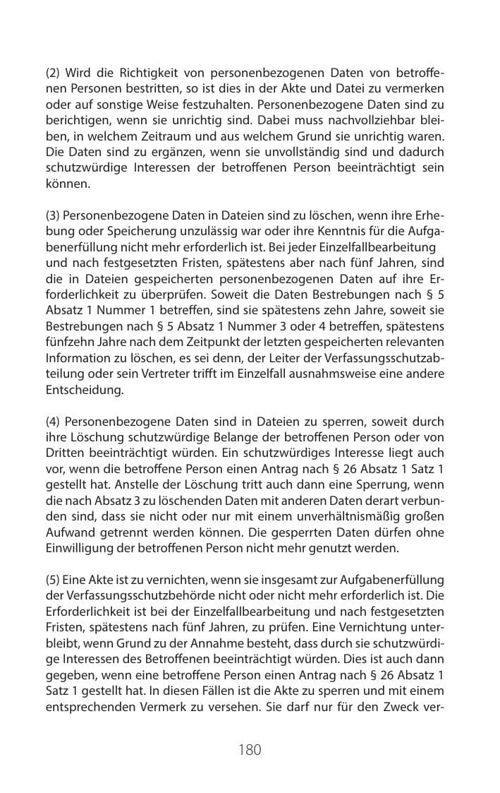 Seite 179 des Verfassungsschutzbericht 2016 Mecklenburg-Vorpommern