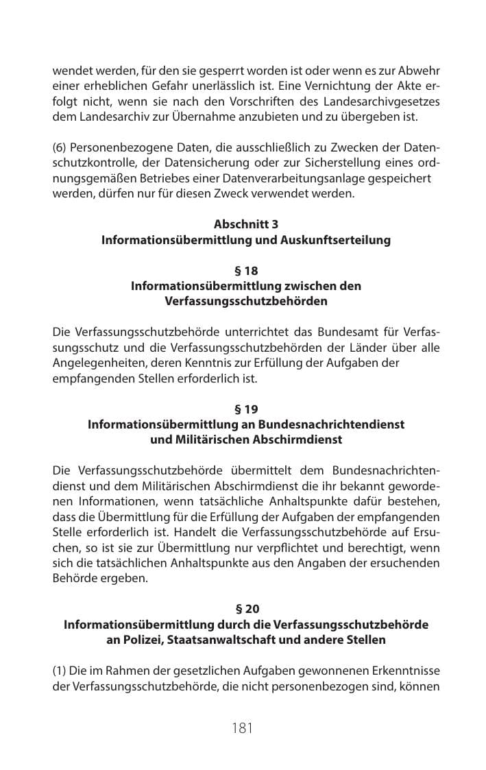 Seite 180 des Verfassungsschutzbericht 2016 Mecklenburg-Vorpommern