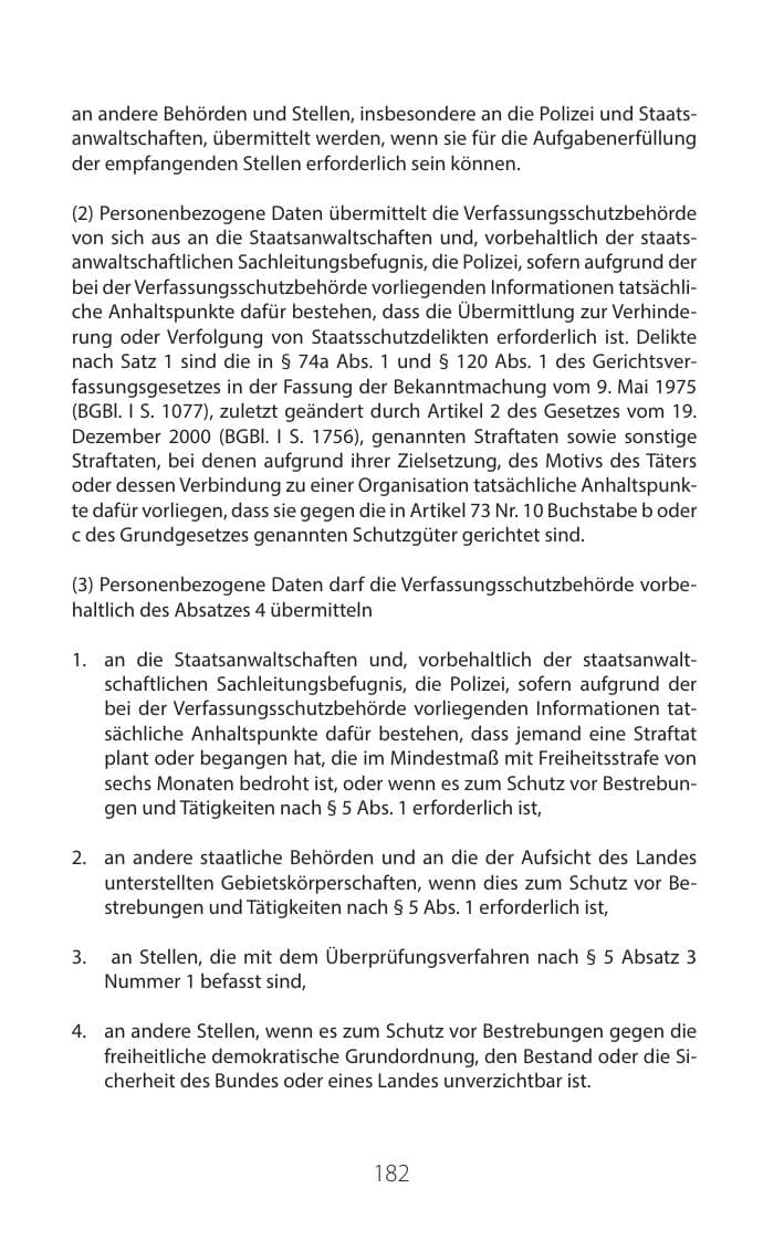 Seite 181 des Verfassungsschutzbericht 2016 Mecklenburg-Vorpommern