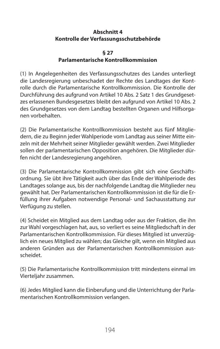 Seite 193 des Verfassungsschutzbericht 2016 Mecklenburg-Vorpommern