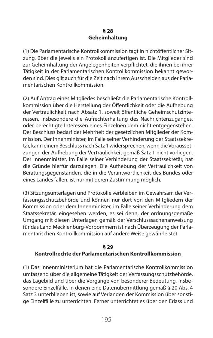 Seite 194 des Verfassungsschutzbericht 2016 Mecklenburg-Vorpommern