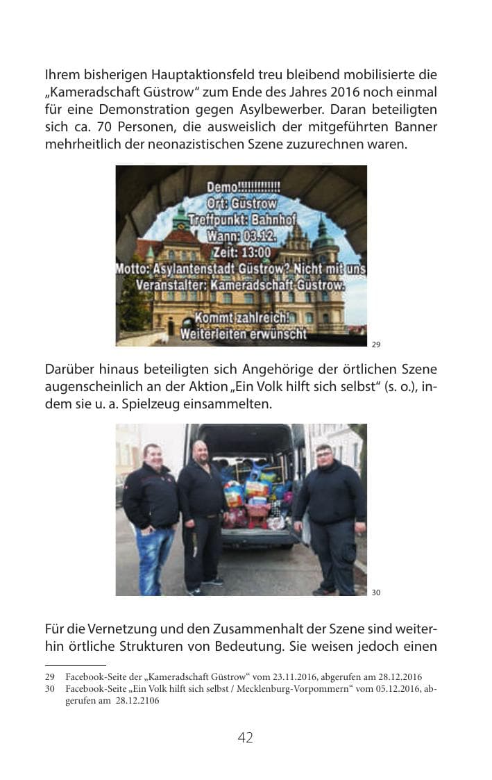 Seite 41 des Verfassungsschutzbericht 2016 Mecklenburg-Vorpommern