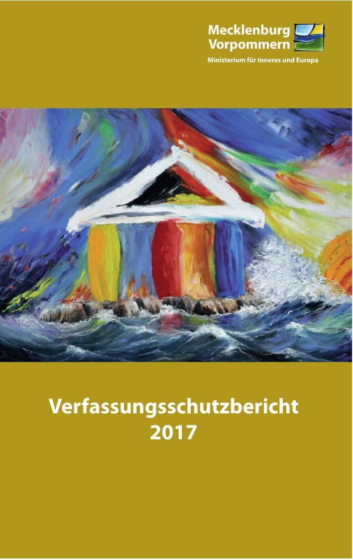 Seite 1 des Verfassungsschutzbericht 2017 Mecklenburg-Vorpommern