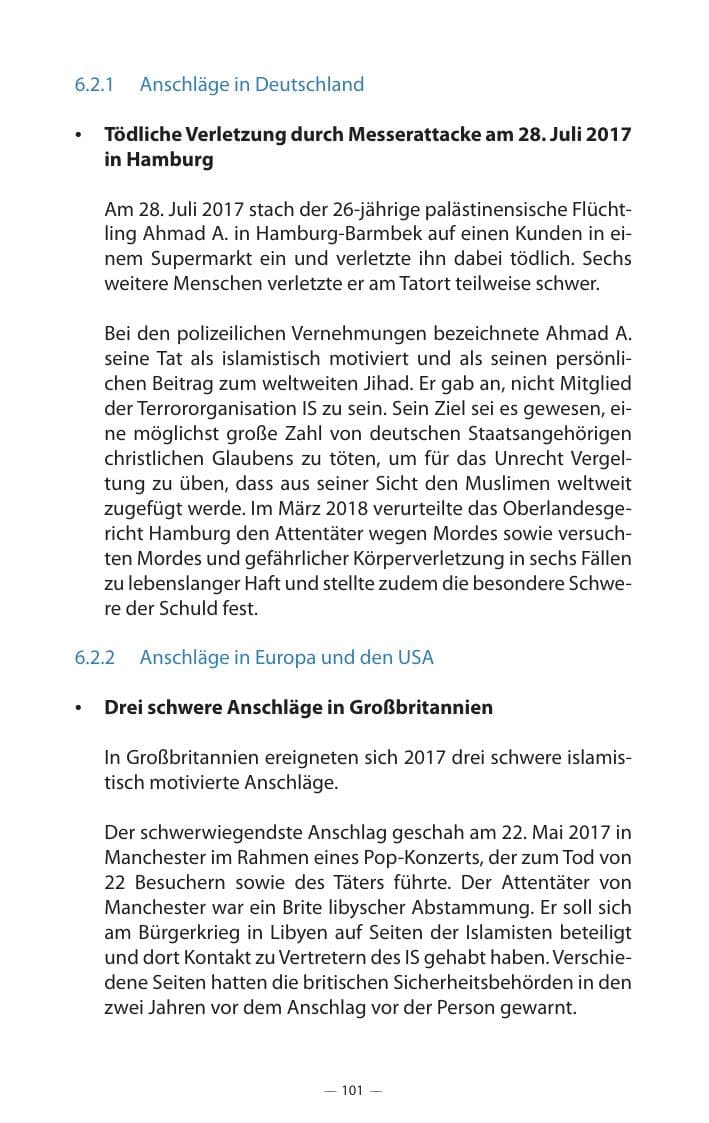 Seite 105 des Verfassungsschutzbericht 2017 Mecklenburg-Vorpommern