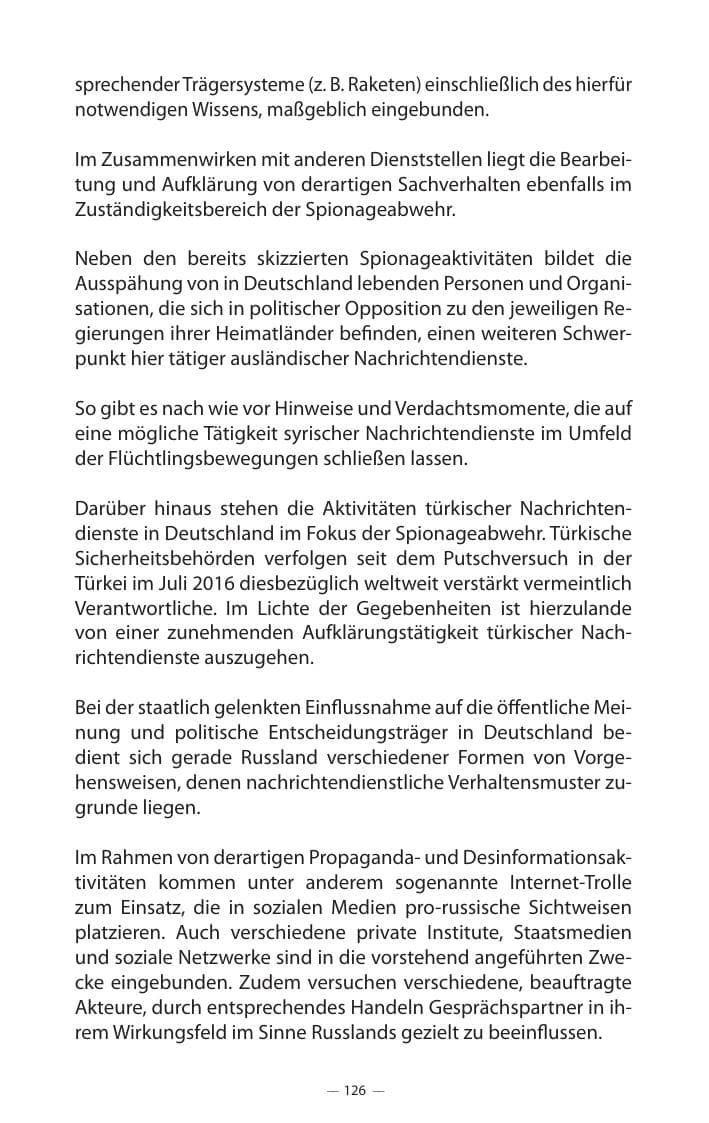 Seite 130 des Verfassungsschutzbericht 2017 Mecklenburg-Vorpommern