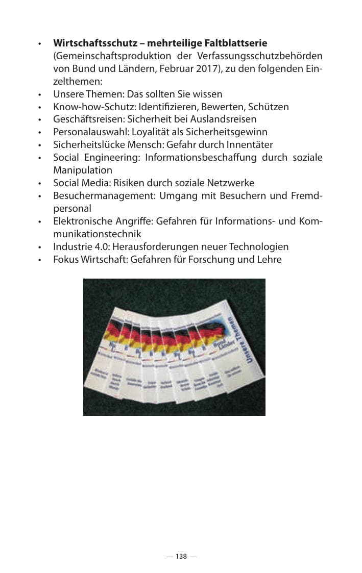 Seite 142 des Verfassungsschutzbericht 2017 Mecklenburg-Vorpommern