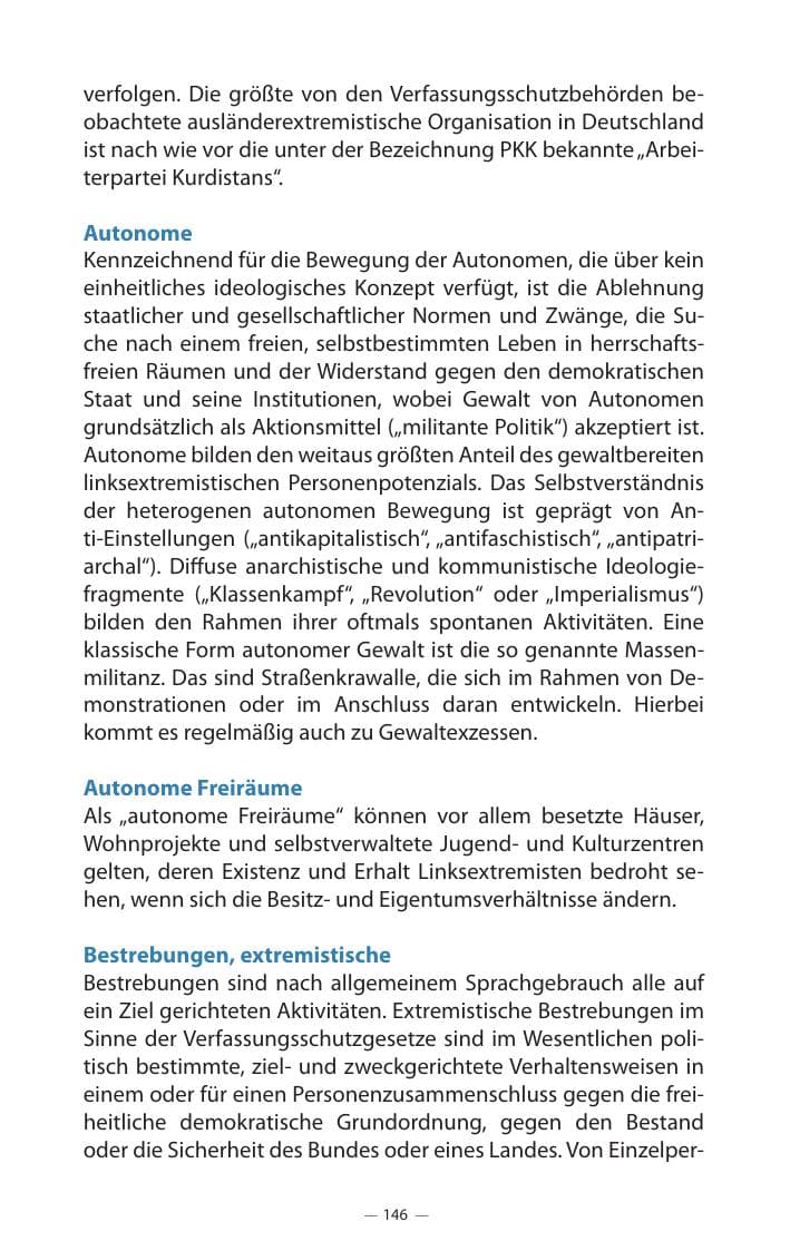 Seite 150 des Verfassungsschutzbericht 2017 Mecklenburg-Vorpommern