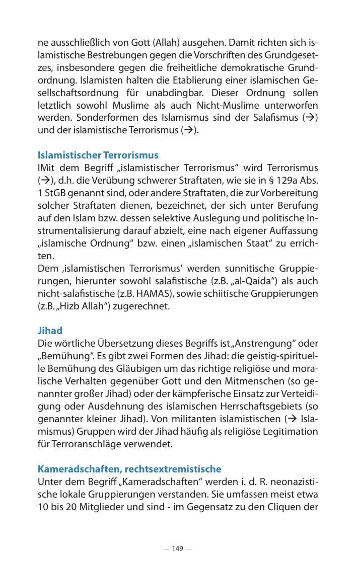 Seite 153 des Verfassungsschutzbericht 2017 Mecklenburg-Vorpommern