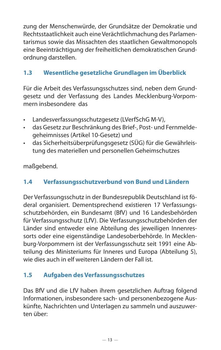 Seite 17 des Verfassungsschutzbericht 2017 Mecklenburg-Vorpommern