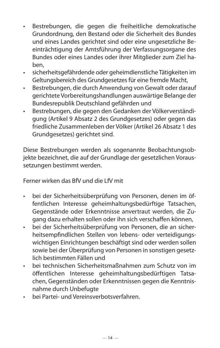 Seite 18 des Verfassungsschutzbericht 2017 Mecklenburg-Vorpommern