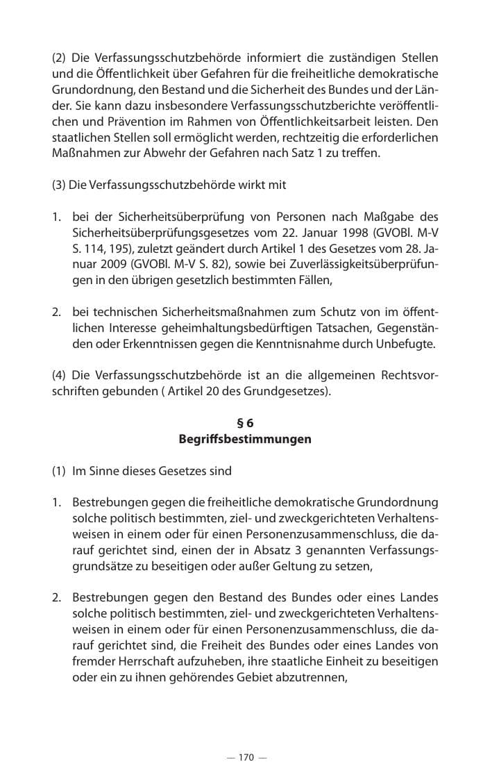 Seite 174 des Verfassungsschutzbericht 2017 Mecklenburg-Vorpommern