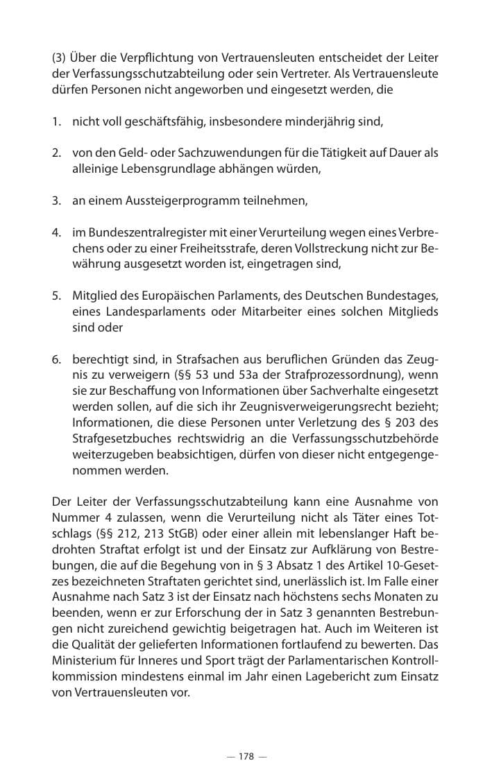 Seite 182 des Verfassungsschutzbericht 2017 Mecklenburg-Vorpommern