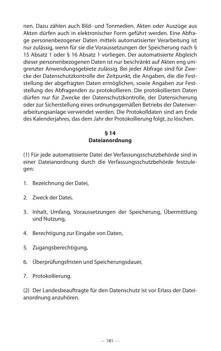 Seite 185 des Verfassungsschutzbericht 2017 Mecklenburg-Vorpommern