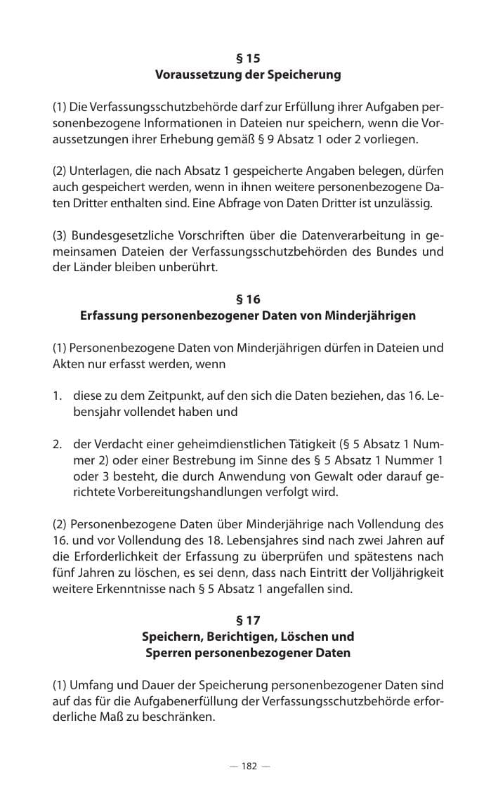 Seite 186 des Verfassungsschutzbericht 2017 Mecklenburg-Vorpommern