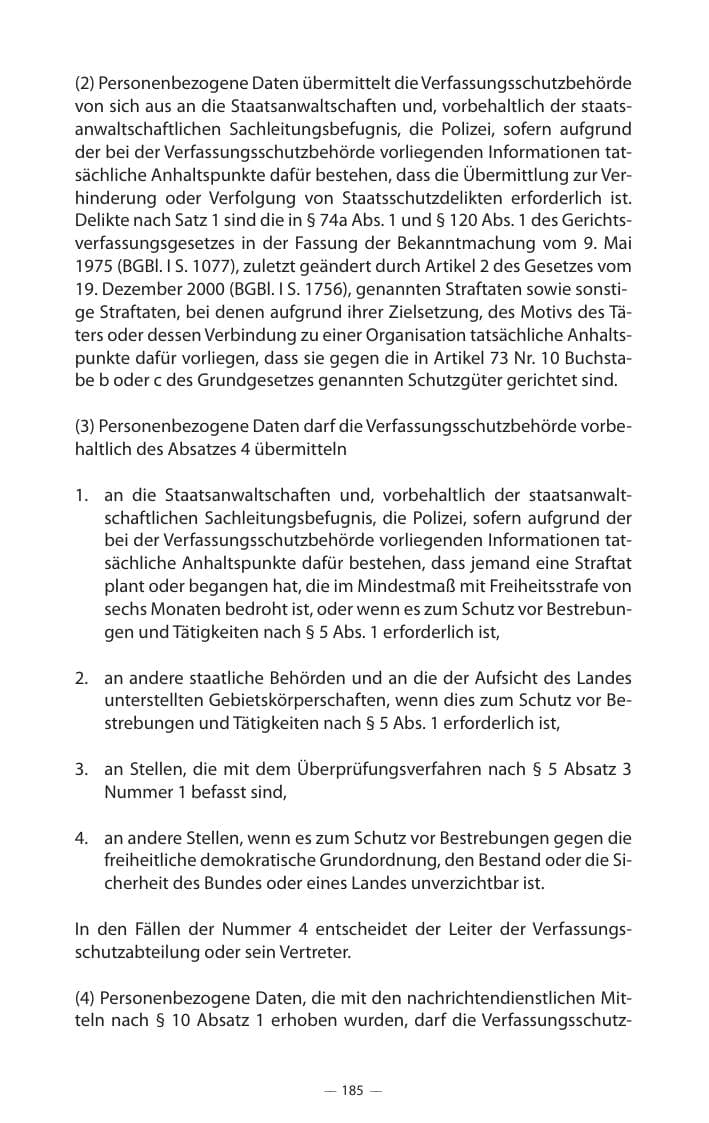 Seite 189 des Verfassungsschutzbericht 2017 Mecklenburg-Vorpommern