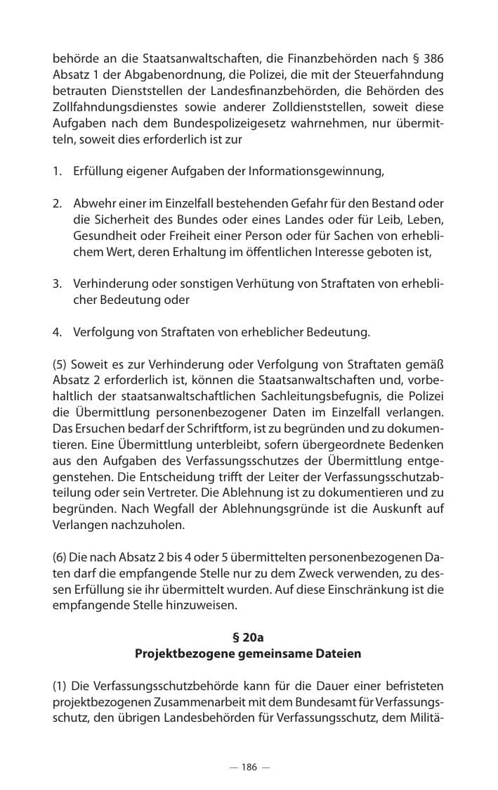 Seite 190 des Verfassungsschutzbericht 2017 Mecklenburg-Vorpommern