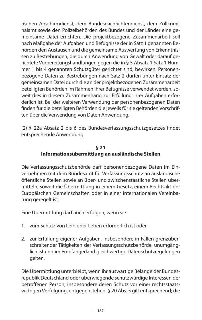 Seite 191 des Verfassungsschutzbericht 2017 Mecklenburg-Vorpommern