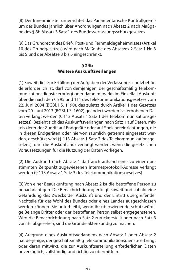 Seite 197 des Verfassungsschutzbericht 2017 Mecklenburg-Vorpommern
