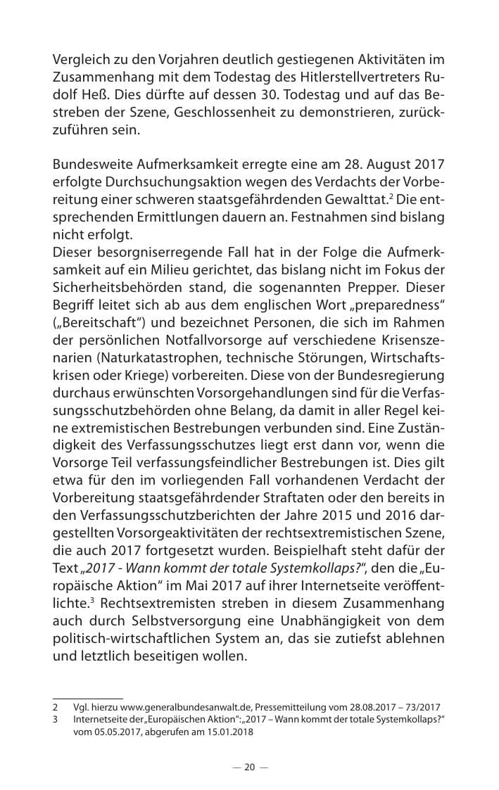 Seite 24 des Verfassungsschutzbericht 2017 Mecklenburg-Vorpommern