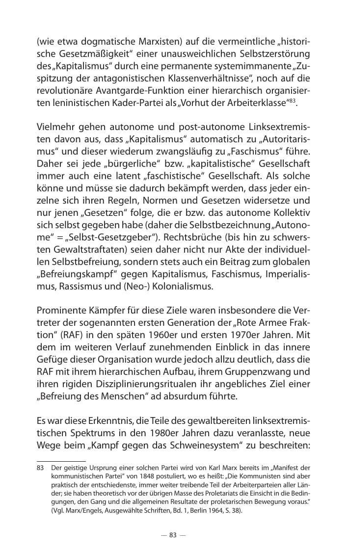 Seite 87 des Verfassungsschutzbericht 2017 Mecklenburg-Vorpommern