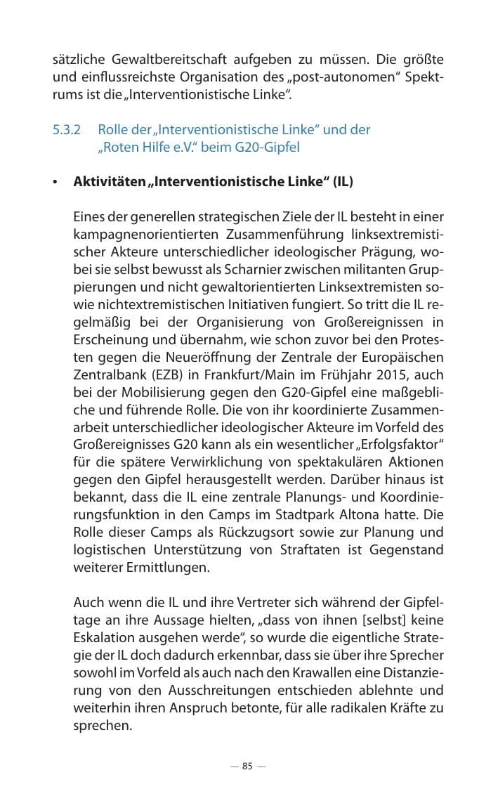 Seite 89 des Verfassungsschutzbericht 2017 Mecklenburg-Vorpommern