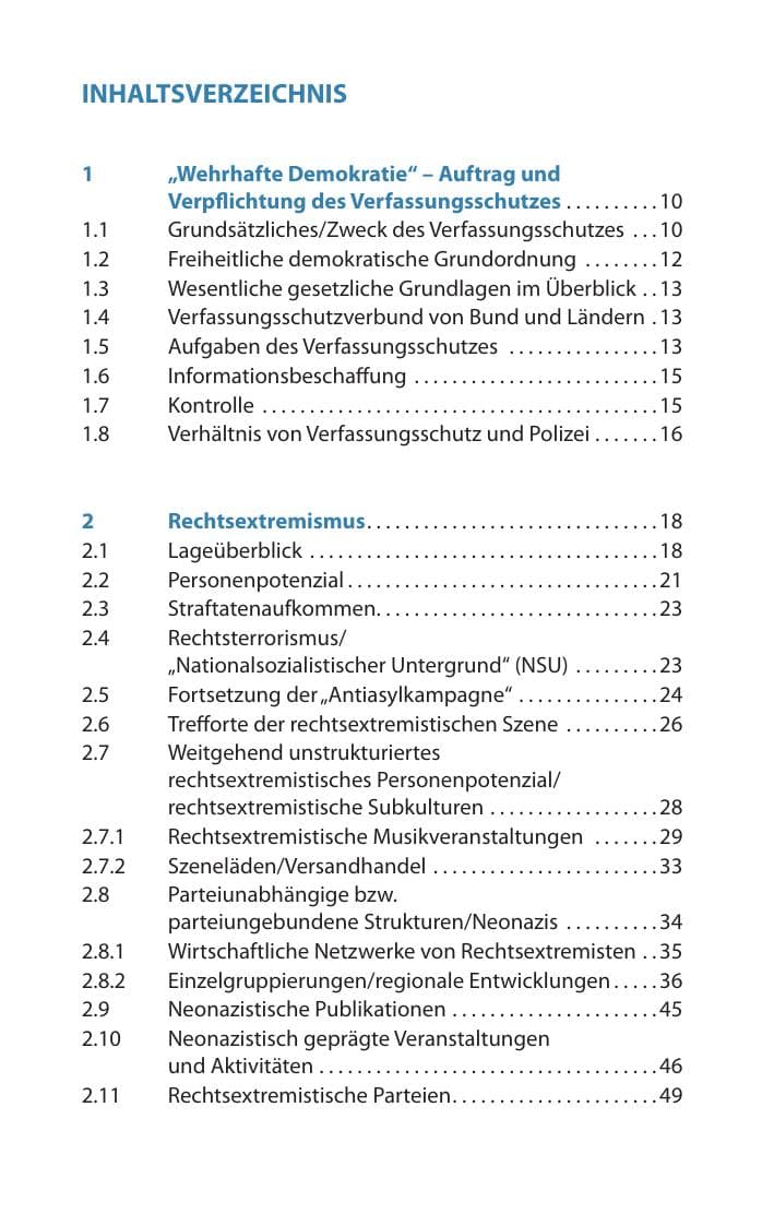 Seite 10 des Verfassungsschutzbericht 2017 Mecklenburg-Vorpommern
