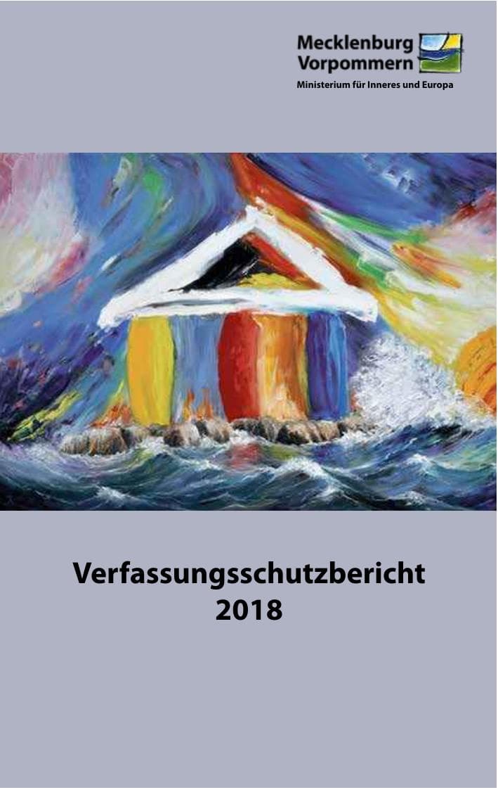 Seite 1 des Verfassungsschutzbericht 2018 Mecklenburg-Vorpommern