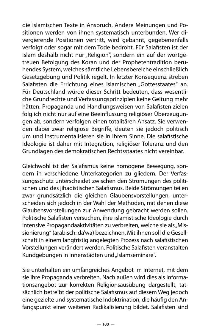 Seite 104 des Verfassungsschutzbericht 2018 Mecklenburg-Vorpommern