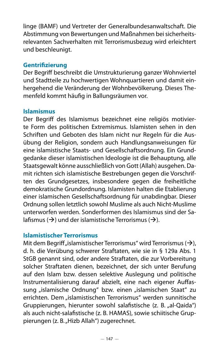 Seite 151 des Verfassungsschutzbericht 2018 Mecklenburg-Vorpommern