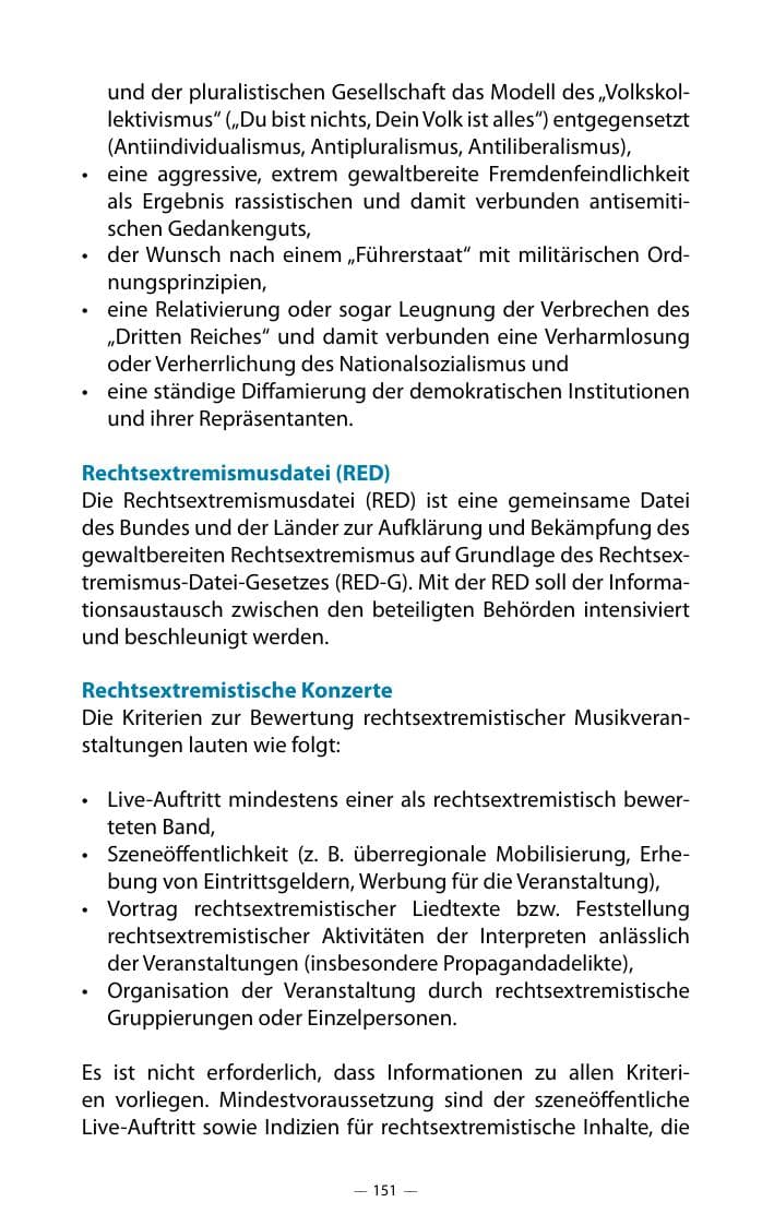 Seite 155 des Verfassungsschutzbericht 2018 Mecklenburg-Vorpommern