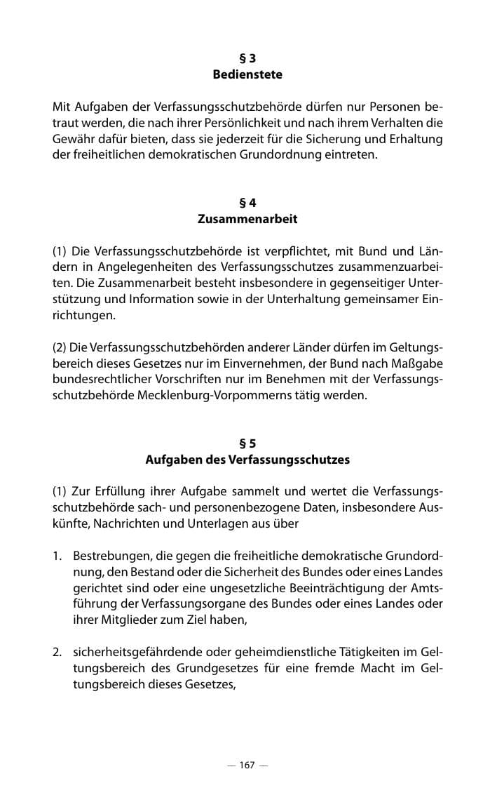 Seite 171 des Verfassungsschutzbericht 2018 Mecklenburg-Vorpommern