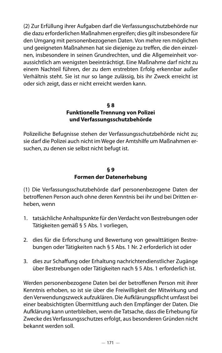 Seite 175 des Verfassungsschutzbericht 2018 Mecklenburg-Vorpommern