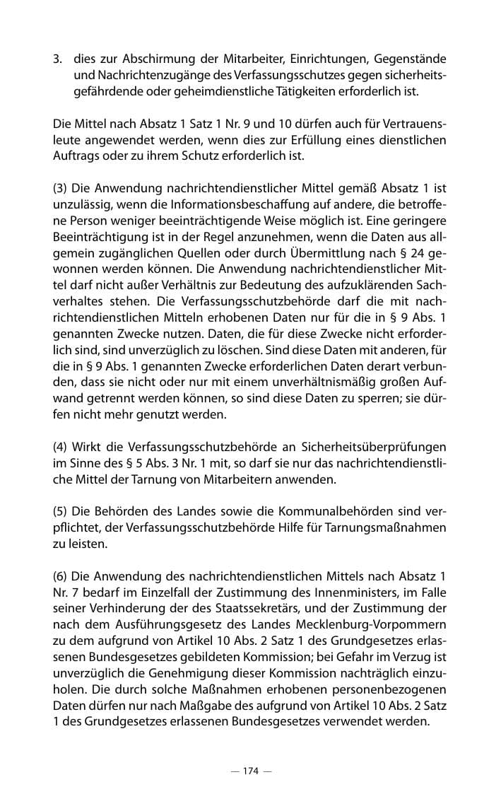 Seite 178 des Verfassungsschutzbericht 2018 Mecklenburg-Vorpommern