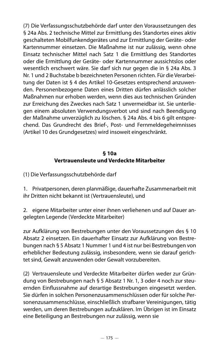 Seite 179 des Verfassungsschutzbericht 2018 Mecklenburg-Vorpommern