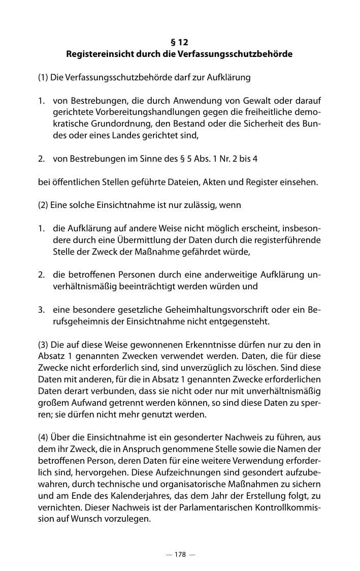 Seite 182 des Verfassungsschutzbericht 2018 Mecklenburg-Vorpommern