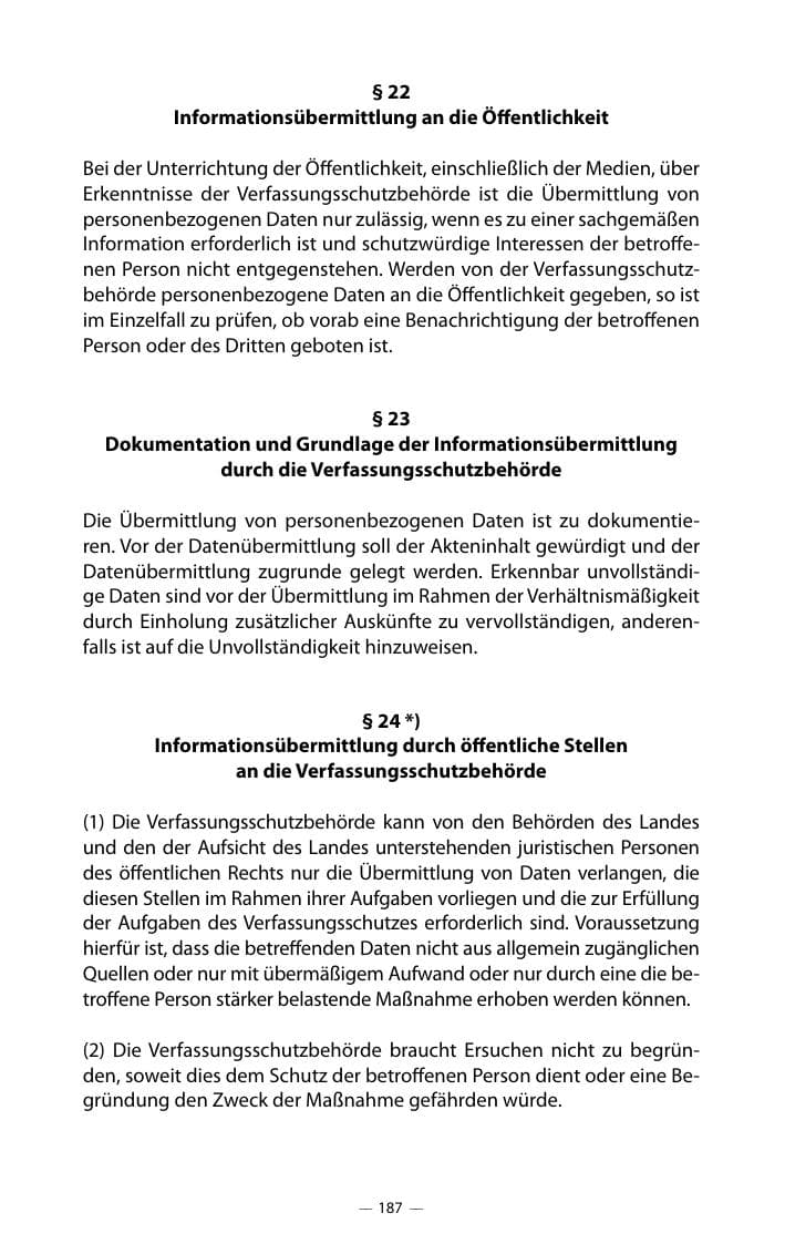 Seite 191 des Verfassungsschutzbericht 2018 Mecklenburg-Vorpommern