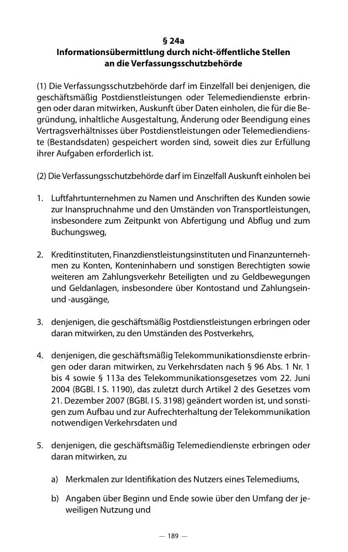 Seite 193 des Verfassungsschutzbericht 2018 Mecklenburg-Vorpommern