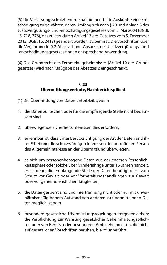 Seite 197 des Verfassungsschutzbericht 2018 Mecklenburg-Vorpommern