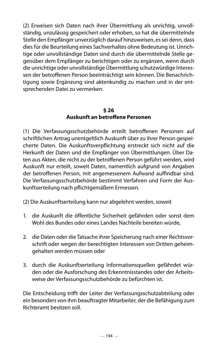 Seite 198 des Verfassungsschutzbericht 2018 Mecklenburg-Vorpommern