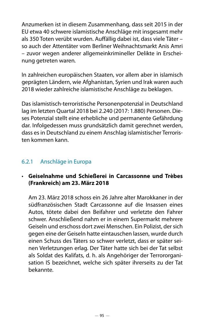 Seite 99 des Verfassungsschutzbericht 2018 Mecklenburg-Vorpommern