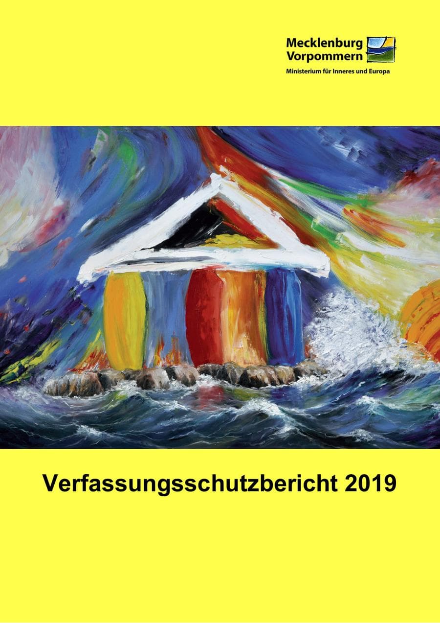 Seite 1 des Verfassungsschutzbericht 2019 Mecklenburg-Vorpommern