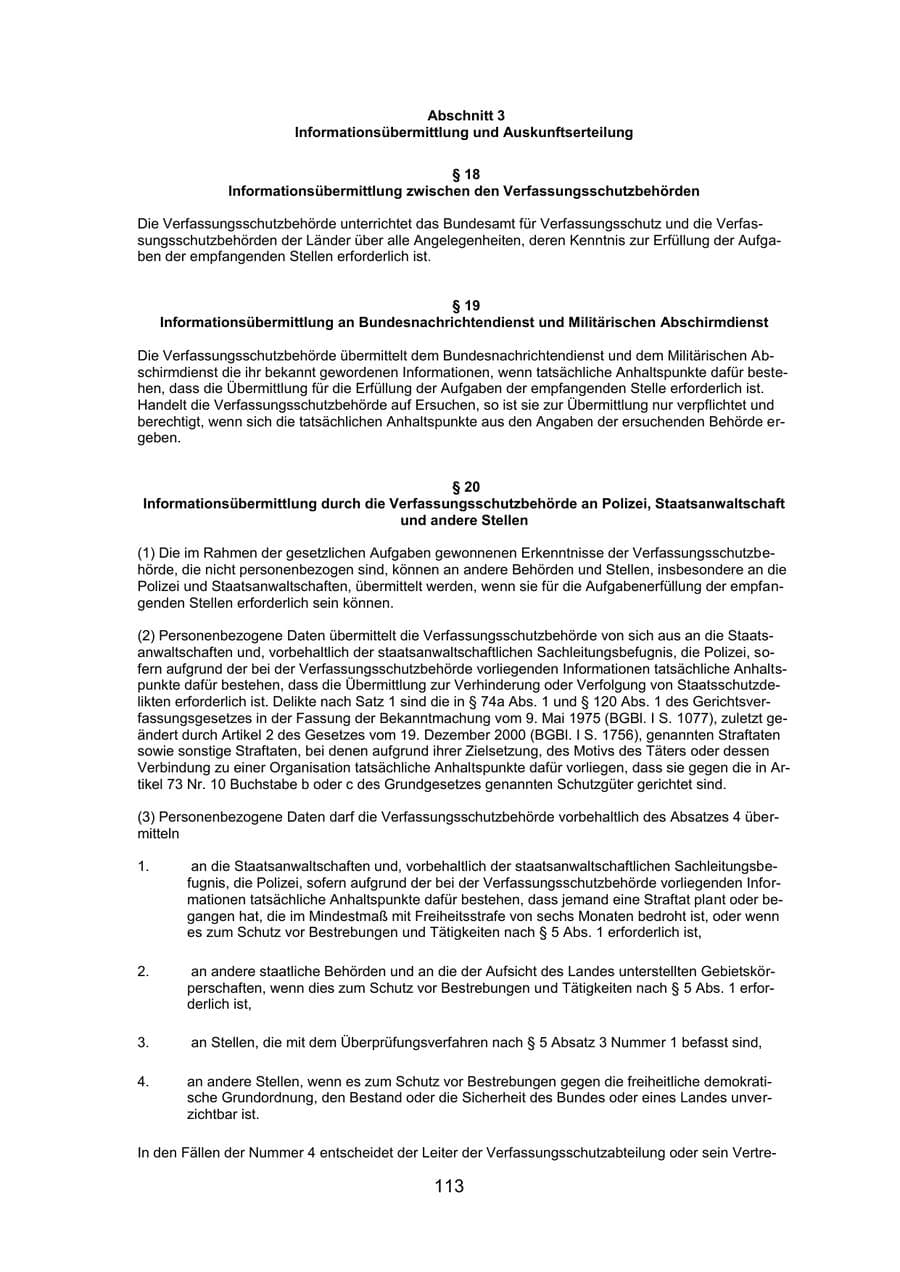Seite 116 des Verfassungsschutzbericht 2019 Mecklenburg-Vorpommern