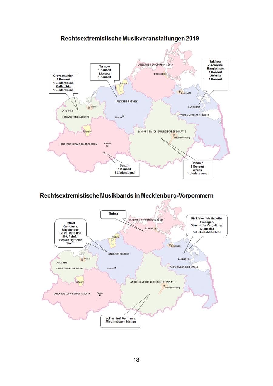 Seite 22 des Verfassungsschutzbericht 2019 Mecklenburg-Vorpommern