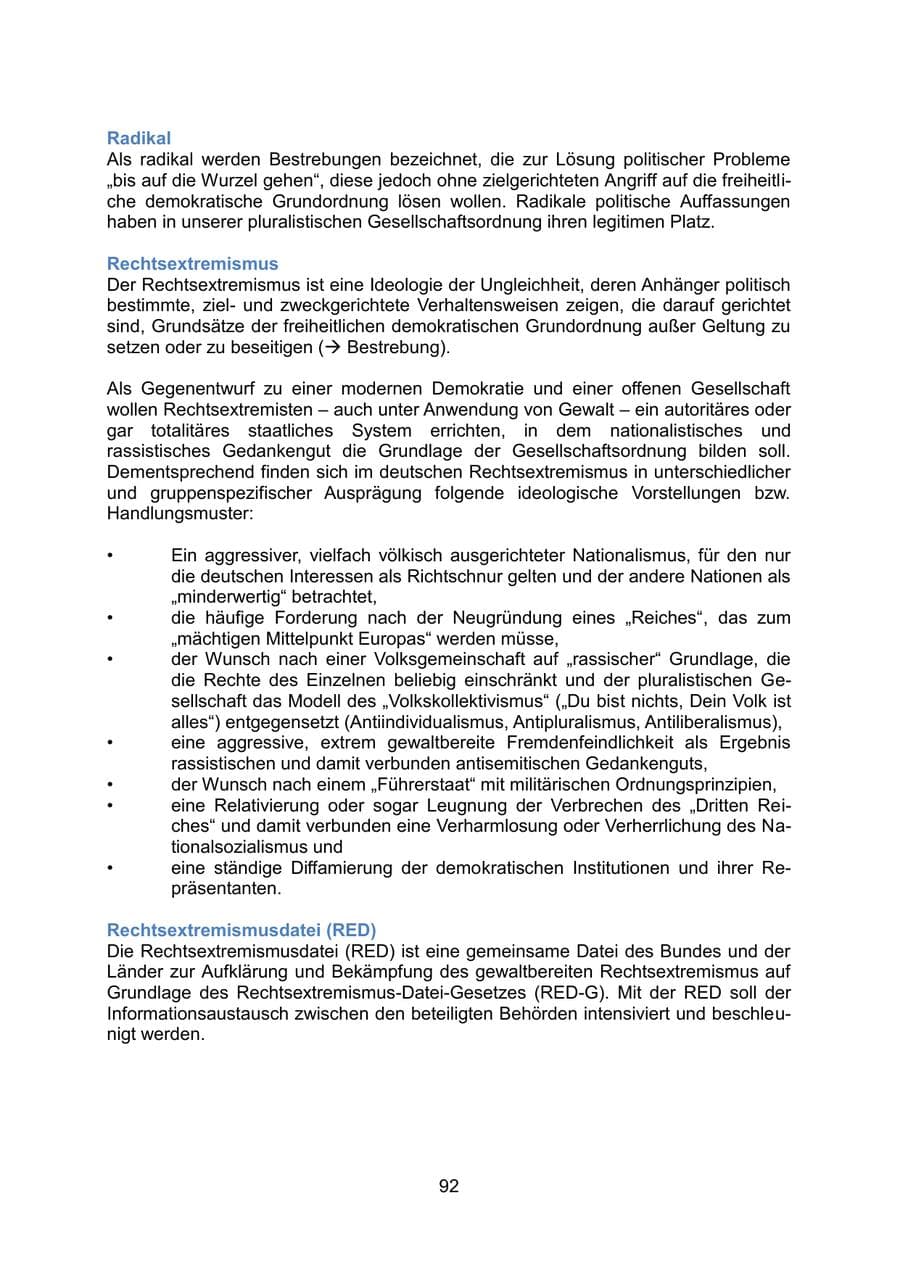 Seite 95 des Verfassungsschutzbericht 2019 Mecklenburg-Vorpommern