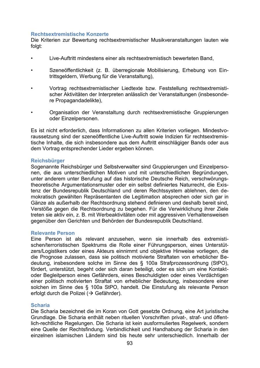 Seite 96 des Verfassungsschutzbericht 2019 Mecklenburg-Vorpommern