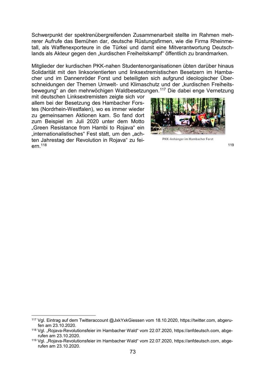 Seite 76 des Verfassungsschutzbericht 2020 Mecklenburg-Vorpommern