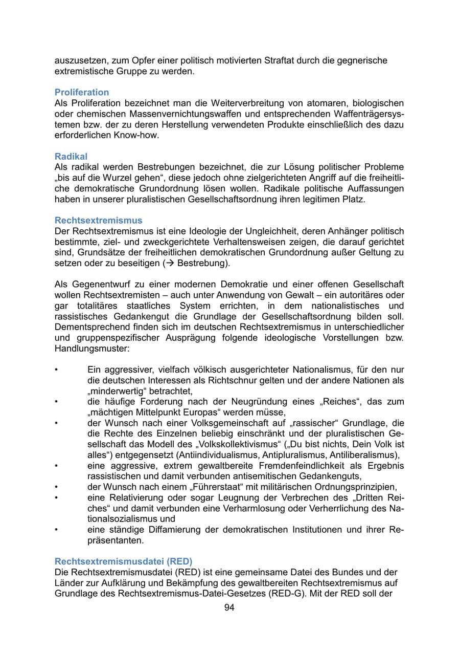 Seite 96 des Verfassungsschutzbericht 2020 Mecklenburg-Vorpommern