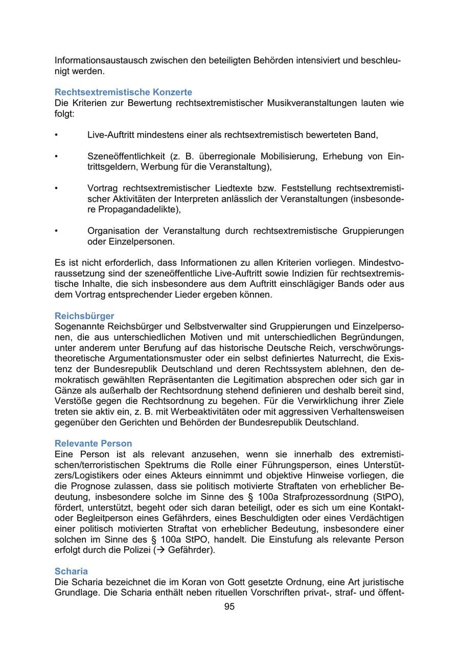 Seite 97 des Verfassungsschutzbericht 2020 Mecklenburg-Vorpommern