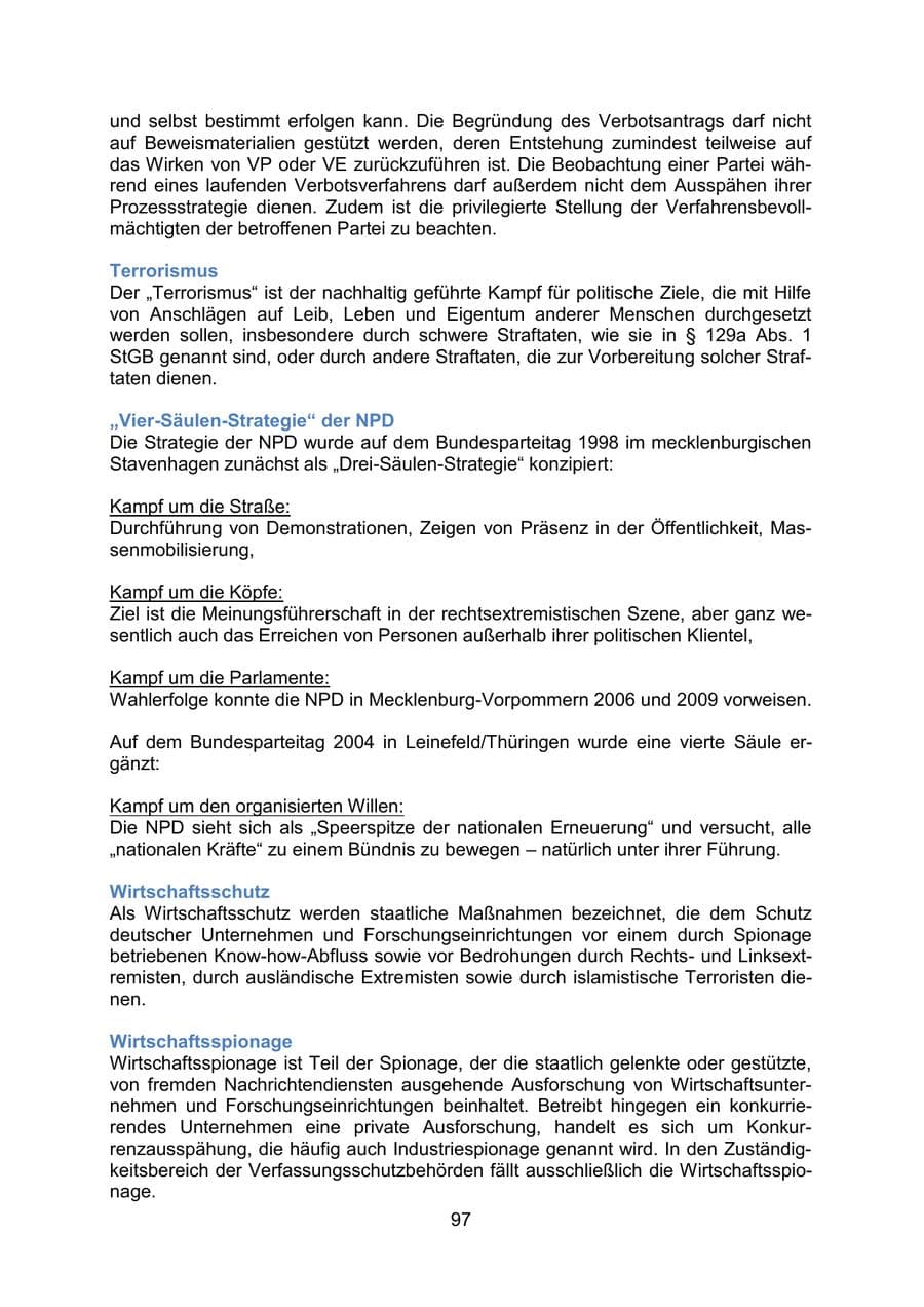 Seite 99 des Verfassungsschutzbericht 2020 Mecklenburg-Vorpommern